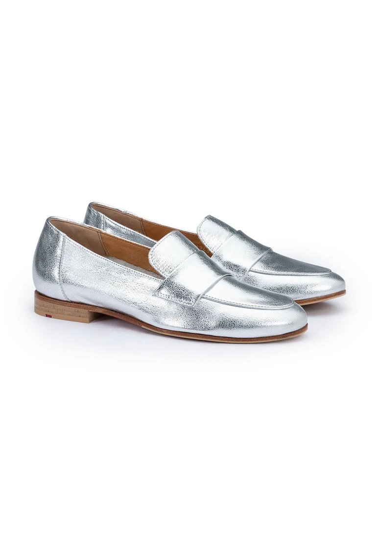 SLIPPER Slip-ons silver