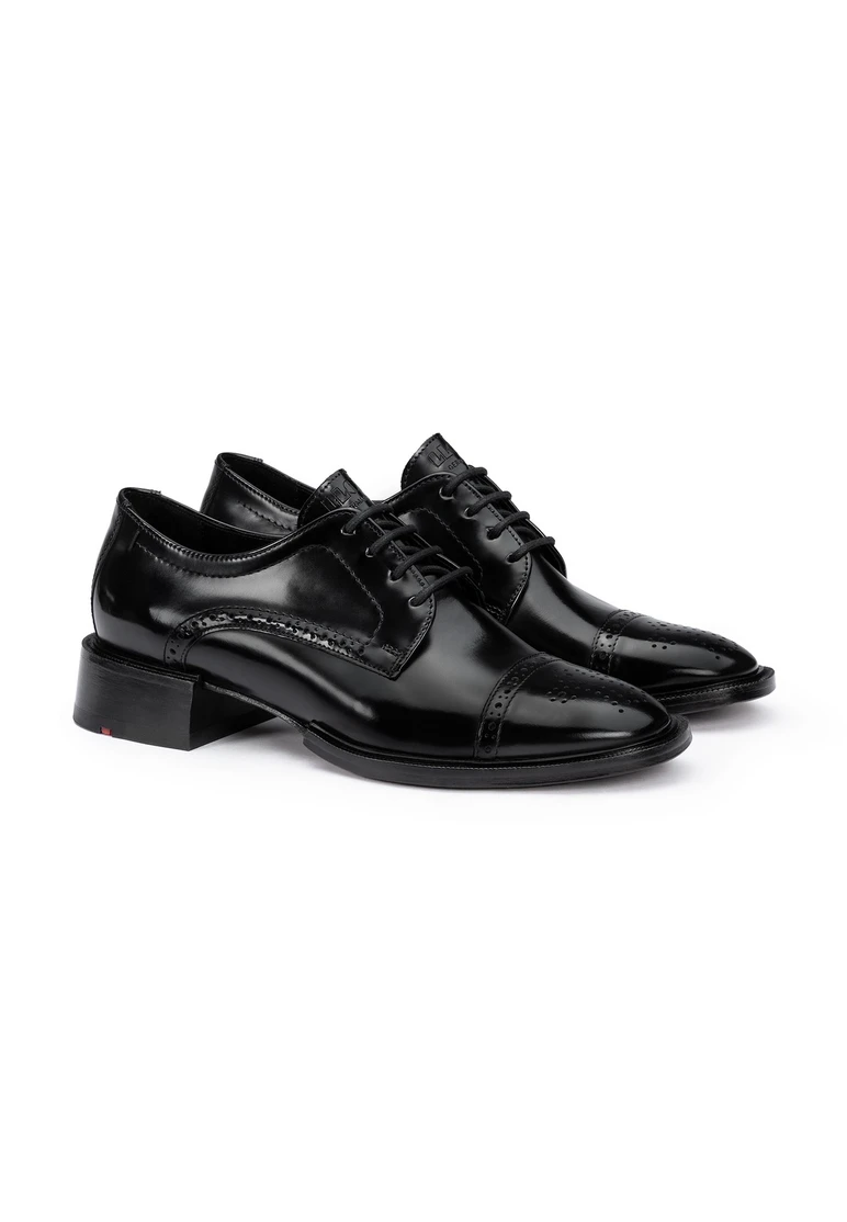 HALF SHOES Lace-up shoes black