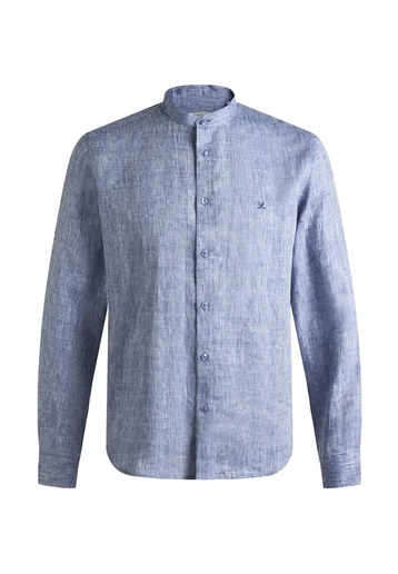 HEMD LANGARM AUS LEINEN