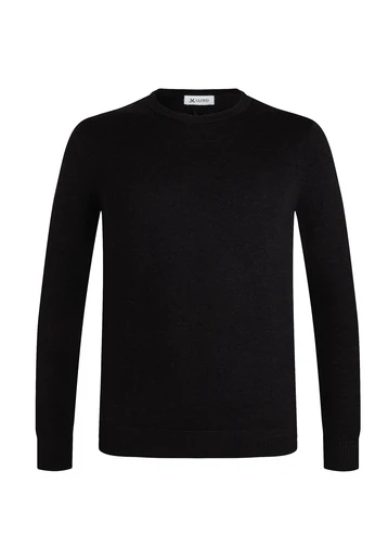 ROUND-NECK KNITTED JUMPER