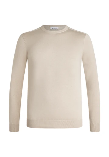 KNITTED SWEATER WITH ROUND NECK