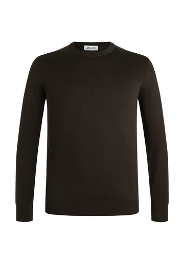 KNITTED SWEATER WITH ROUND NECK