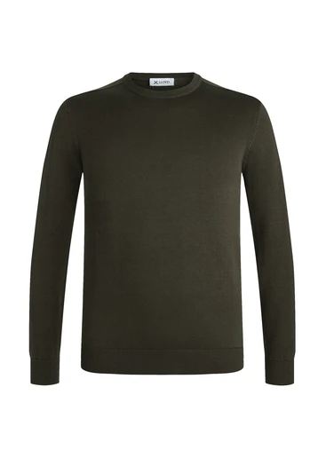 KNITTED SWEATER WITH ROUND NECK