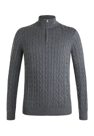 KNITTED TROYER SWEATER