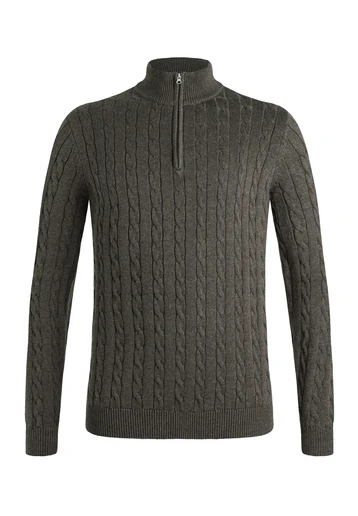 KNITTED TROYER SWEATER