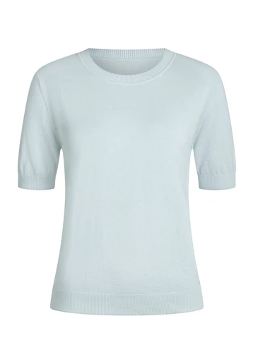 ROUND NECK KNITTED T-SHIRT