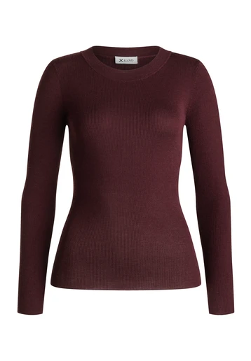 KNITTED SWEATER WITH ROUND NECK