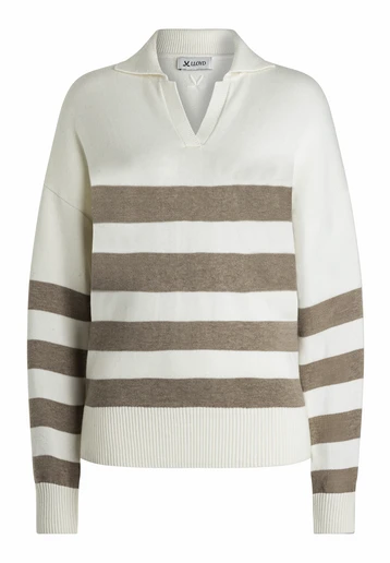 KNITTED SWEATER WITH V-NECK