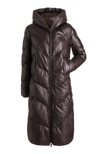 PADDED LEATHER COAT